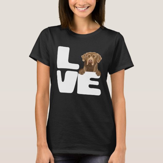 I Love My Chesapeake Bay Retriever Dog T-shirt (Voorkant)