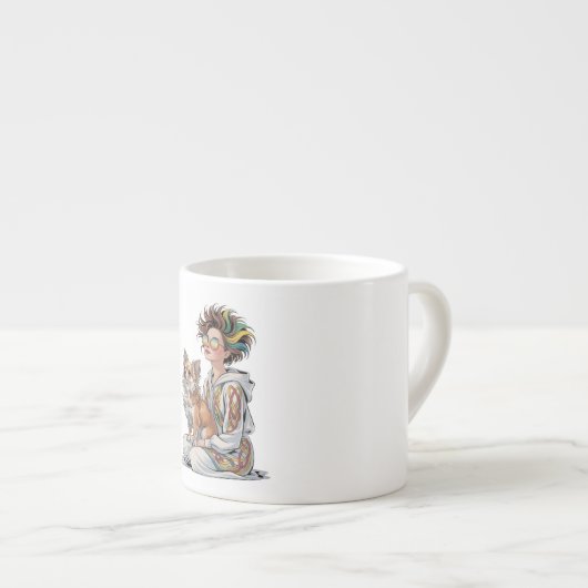  i love my chihuahua  espresso kop (Voorkant rechts)