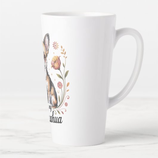 I love my chihuahua  latte mok (Rechts)