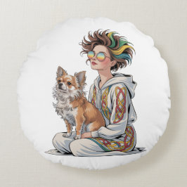 i love my chihuahua rond kussen