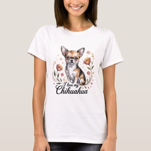 I love my chihuahua t-shirt (Voorkant)