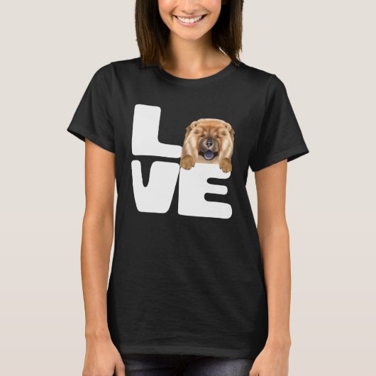 I Love My Chow Chow Dog T-shirt (Voorkant)