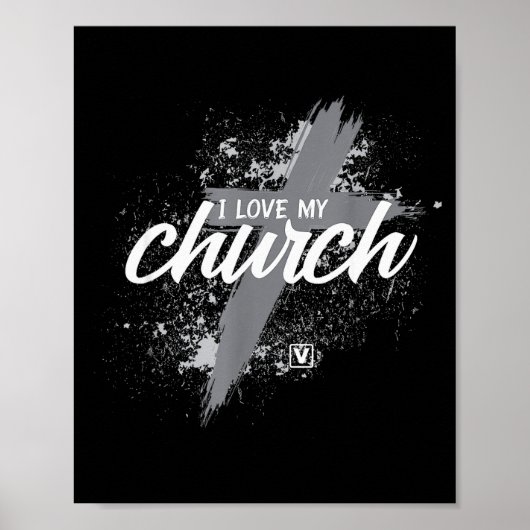 I Love My Church - Midland New Life Vineyard, Mi Poster (Voorkant)