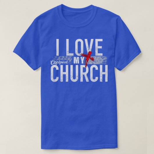 I Love My Church T-shirt (Design voorkant)