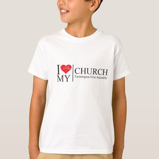 I Love My Church T-shirt (Voorkant)