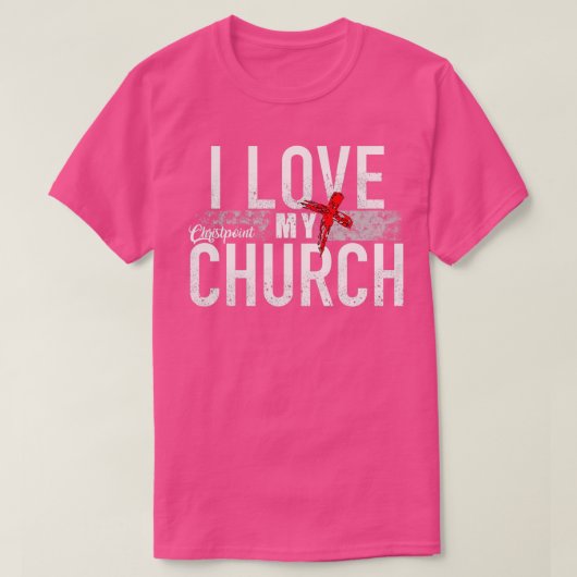 I Love My Church T-shirt (Design voorkant)