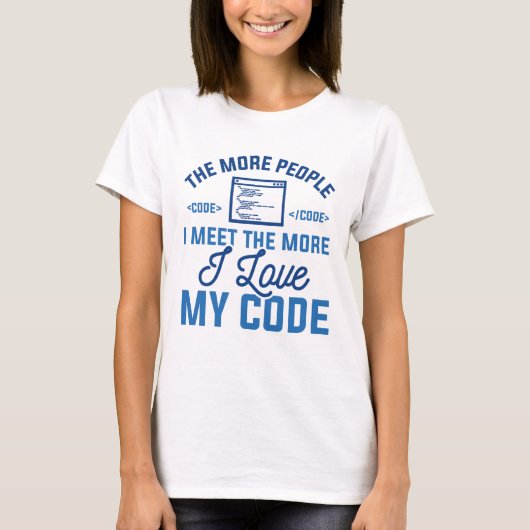 I Love My Code T-shirt (Voorkant)