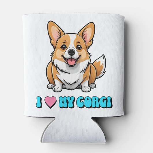 I Love My Corgi Blikjeskoeler (Achterkant)