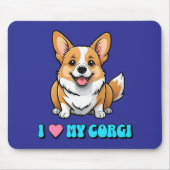 I Love My Corgi Muismat (Voorkant)