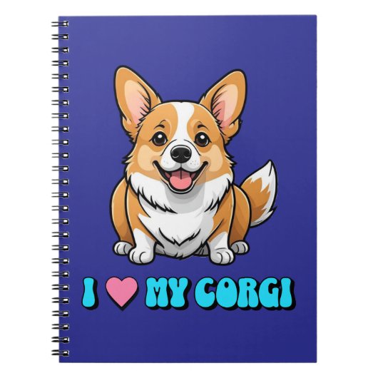 I Love My Corgi Notitieboek (Voorkant)