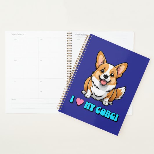 I Love My Corgi Planner (Display)