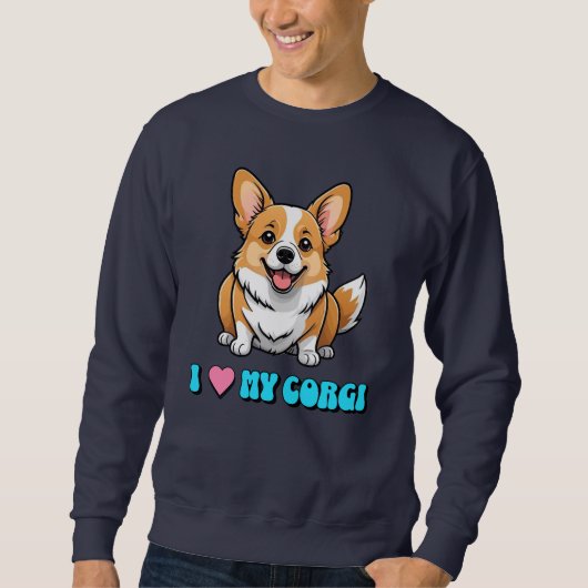 I Love My Corgi Trui (Voorkant)