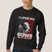 I love my cows dairy farmer farming     trui (Voorkant)