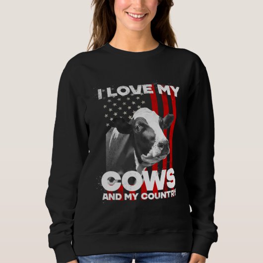 I love my cows dairy farmer farming     trui (Voorkant)