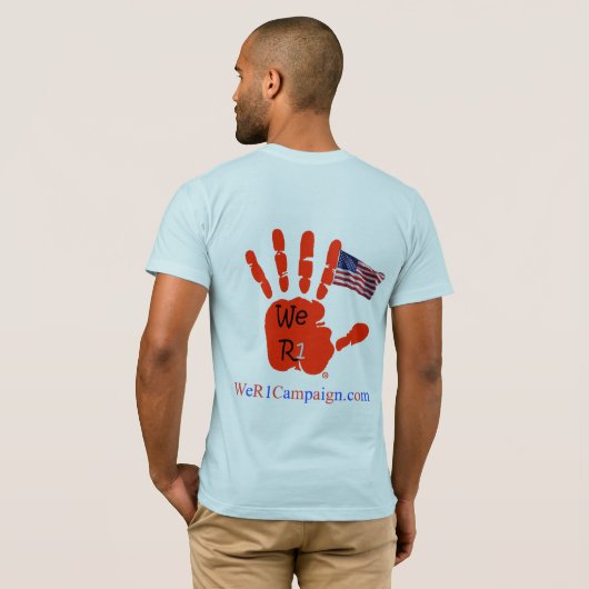I Love My Crazy VRIENDIN en Back USA Flag Logo T-shirt (Achterkant volledig)