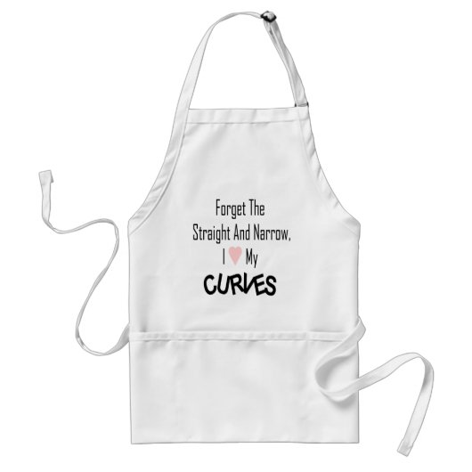 I Love My Curves-BBQ Apron Standaard Schort (Voorkant)