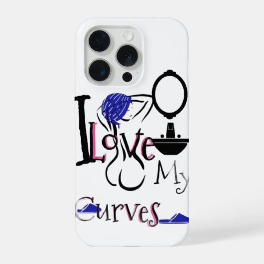 I love my curves iPhone hoesje (Achterkant)