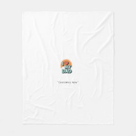 I Love My Dad Blanket – Personalized Gift Fleece Deken