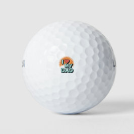 I Love My Dad Golf Balls – Cool Dad Gift Golfballen