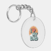 I Love My Dad Keychain – Pocket Gift Idea (Voorkant Links)