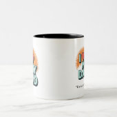 I Love My Dad Mug – Heartfelt Custom Gift Tweekleurige Koffiemok (Center)