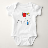 I Love My Dad Romper (Voorkant)