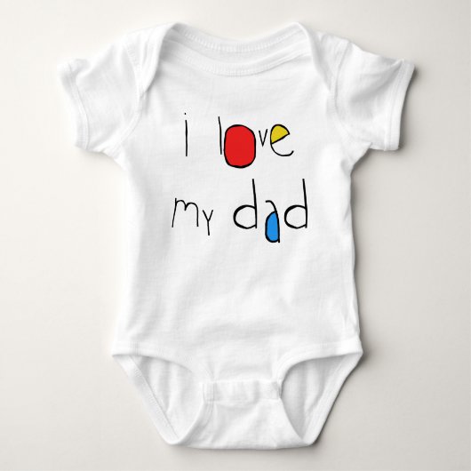 I Love My Dad Romper (Voorkant)