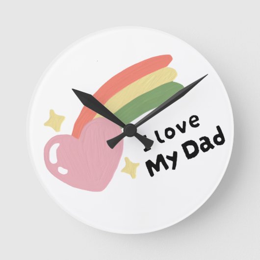 I Love My Dad Ronde Klok (Voorkant)
