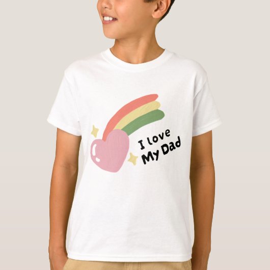 I Love My Dad T-shirt (Voorkant)