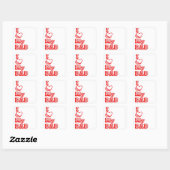 I love my Dad! Vierkante Sticker (Vel)