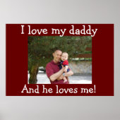 I love my Daddy Poster (Voorkant)