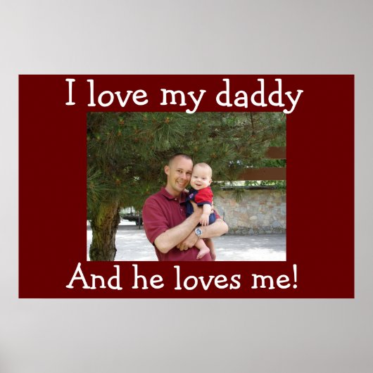 I love my Daddy Poster (Voorkant)