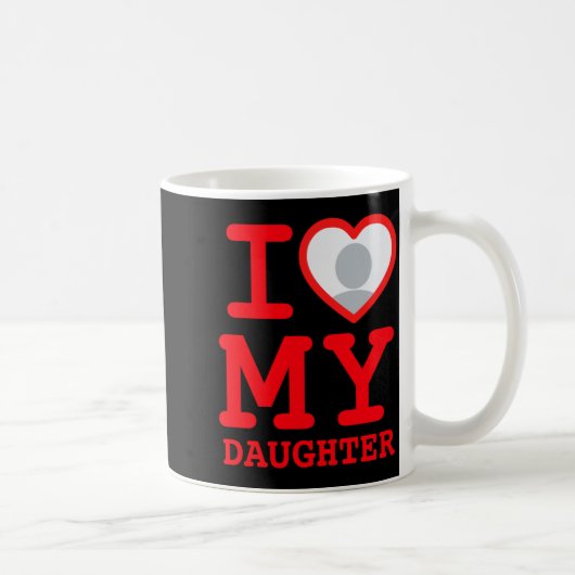 I Love My Daughter Funny Fathers Day Koffiemok (Rechts)