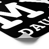 I Love My Daughter Photo Text Parents  Poster (Hoek)