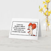 I love my Dentist's Office DakotaJoan.com Kaart (Gele Bloem)