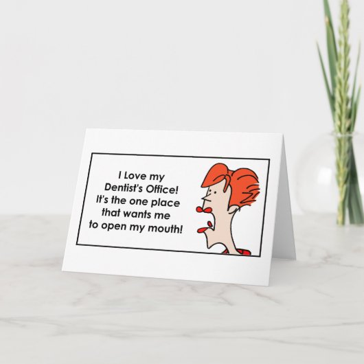 I love my Dentist's Office DakotaJoan.com Kaart (Voorkant)