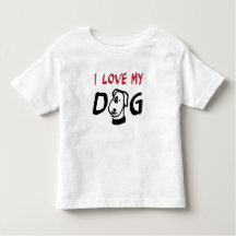 I Love My Dog beroemd gemaakt door Dog Illustratio