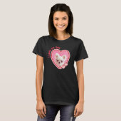 I Love My Dog Custom Photo Black T-shirt (Voorkant volledig)