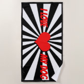 I love my dog mit Herz Strandlaken (Voorkant)