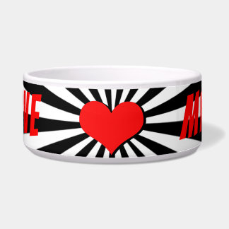 I love my dog mit Herz Voerbakje