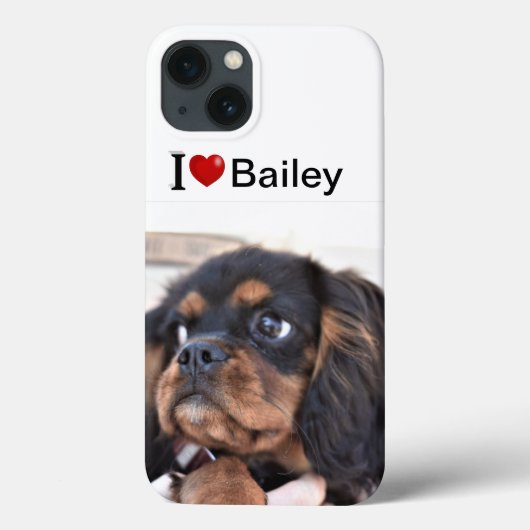 I Love My Dog personalized photo Case-Mate iPhone Case (Achterkant)