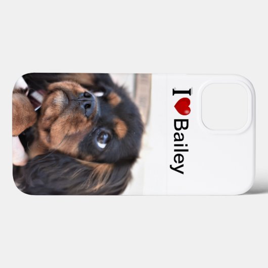 I Love My Dog personalized photo Case-Mate iPhone Case (Achterkant (horizontaal))