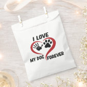 I love my dog throw pillow bedankzakje (Geknipt)