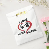 I love my dog throw pillow bedankzakje (Gezegeld)