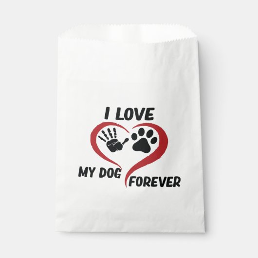 I love my dog throw pillow bedankzakje (Voorkant)