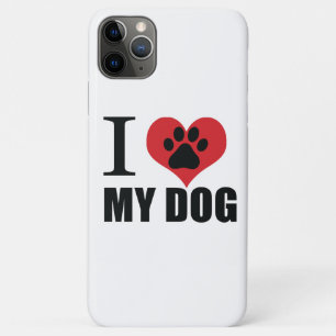 I love my dog throw pillow Case-Mate iPhone case