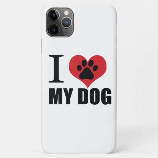 I love my dog throw pillow Case-Mate iPhone case (Achterkant)