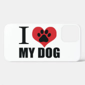 I love my dog throw pillow Case-Mate iPhone case (Achterkant (horizontaal))