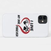 I love my dog throw pillow Case-Mate iPhone case (Achterkant (horizontaal))