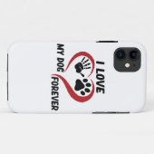 I love my dog throw pillow Case-Mate iPhone case (Achterkant (horizontaal))